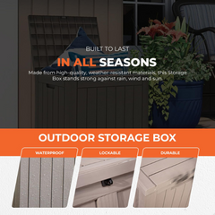 Plastic Storage Box 118L – Weatherproof, Durable