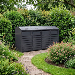 4 Bay Curved Cresent Bin - Premium