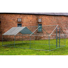 Hen Run with a Free Cover - 6m x 3m x 2m - 20ft x 10ft x 6.6ft - Galvanised Heavy Duty Bars 32MM - Largest bars in Ireland