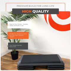 Aerobic Step Platform with Adjustable Risers