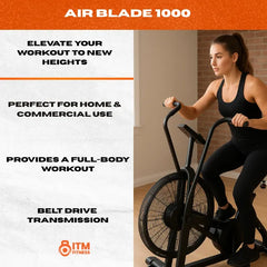 Air Blade 1000 Assault Bike – High-Performance Air Resistance Exercise Bike