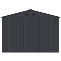 Apex Roof Metal Garden Shed - 9x10FT (2.7 x 3m)+ FREE Solar Light