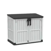 Plastic Outdoor Storage Box 880L – Black And Ashen ( 127 x 73 x 110cm )