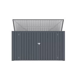 Metal Wheelie Bin Storage - 3 Bay - Durable and Spacious with Hydraulic Arms for Easy Access