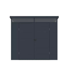 Plastic Garden Shed – 7.10FT x 6.4FT (2.2 x7.9m) - Solid Outdoor Storage Shed with Sloped Roof
