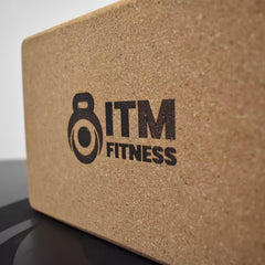 Eco-Friendly Cork Yoga Brick (3x6x9 in) | Firm, Natural Support Block for Stability & Alignment