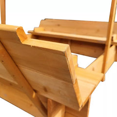 Covered Sand Pit With Closeable Wooden Cover