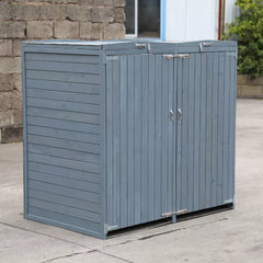 Deluxe Wheelie Bin Storage – 2 Bays - 3 Colours