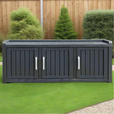 Plastic Storage Cabinet with Adjustable Shelves – Large & Stylish for Home, Garden, or Office ( 118 x 42 x 45cm )