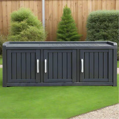 Plastic Storage Cabinet with Adjustable Shelves – Large & Stylish for Home, Garden, or Office - No Packaging