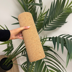 Eco Cork Massage Roller (12x4 in) | Firm Deep Tissue Foam Roller for Muscle Recovery & Myofascial Release