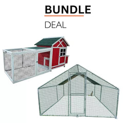 BUNDLE: Egg-Center Chicken Coop + 4x3m Hen Run - Save 5%