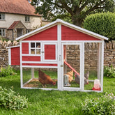Eggs-R-Us Chicken Coop (Red) | Ideal for 4-6 Hens