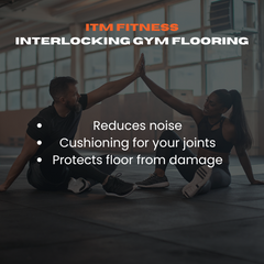 Interlocking Gym Flooring Tiles (4 Pack)