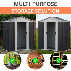 Metal Shed 5x3FT (1.5 x 0.9m) x Apex Roof - Durable Outdoor Storage Solution