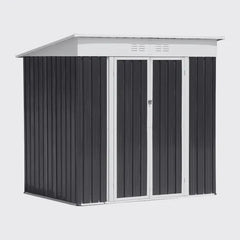 Metal Shed 5x3FT Slanted Roof - Durable Outdoor Storage Solution