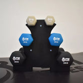 Neoprene Coated Dumbbell Hand Weight Set - 12KG