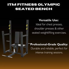 Olympic Seated Bench – Heavy-Duty Shoulder Press Station