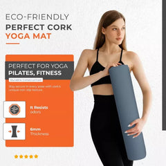 PU Yoga Mat | 5mm Thick, Non-Slip Grip, Includes Travel Bag - Black
