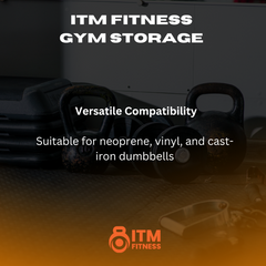 Dumbbell Storage Rack - Heavy Duty Organiser for Home & Gym, Space-Saving Dumbbell Stand