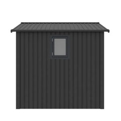 Metal Shed Heavy Duty -(10ft x 7.6ft/3 x 2.3m ) Galvanised Steel with Apex Roof & Windows + FREE Solar Light