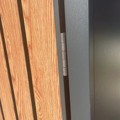 Wheelie Bin Shelter Premium - 2 Bay - Wood Effect Slats