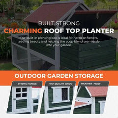 Princess Laya Chicken Coop - 6-8 Birds - Grey
