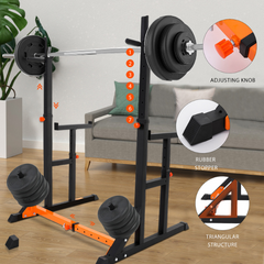 Adjustable Barbell Rack Heavy Duty