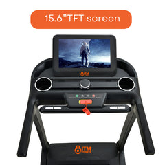 C-80 SMART Folding Treadmill with Incline, Oil Pressure Suspension, 16" Touchscreen with Netflix