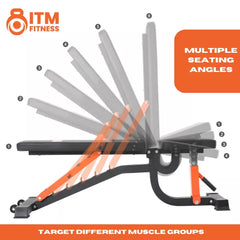 Utility Bench Adjustable Back Support And Seat levels