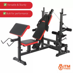 Barbell Weight Bench – Adjustable Multi-Position - Heavy Duty - 45kg - Home Gym Equipment