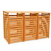 Special Offer: 3 X Wheelie Bin Storage – 1 Bay – Natural – €199
