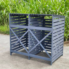 Wheelie Bin Storage – 2 Bay - Green