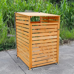 Wheelie Bin Storage – 1 Bay - Natural