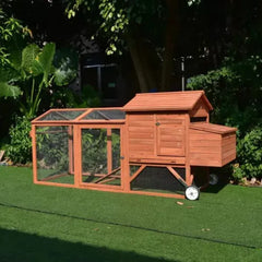 Wheely Easy Chicken Coop – 6-9 Birds - Natural Wood - Slight Damage