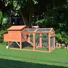 The Wheely Easy Chicken Coop & 20kg Layers Feed Starter Bundle – Mobile Wooden Hen House with Wheels (6-9 Birds) & Complete Poultry Nutrition