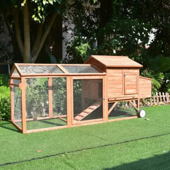 Wheely Easy Chicken Coop – 6-9 Birds - Natural Wood - Slight Damage