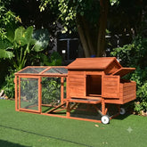 Wheely Easy Chicken Coop – 6-9 Birds - Natural Wood