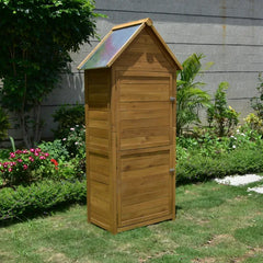 Wooden Cabinet Tall With 5 Shelves