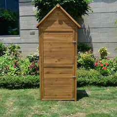 Wooden Cabinet Tall With 5 Shelves