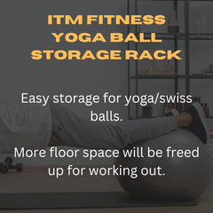 Yoga Ball Storage Rack Vertical | Heavy-Duty Space-Saving Stability Ball Holder for Gym & Home