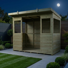 8ft x 4ft BBQ Shed & Outdoor Kitchen Shelter – All-Weather Grilling