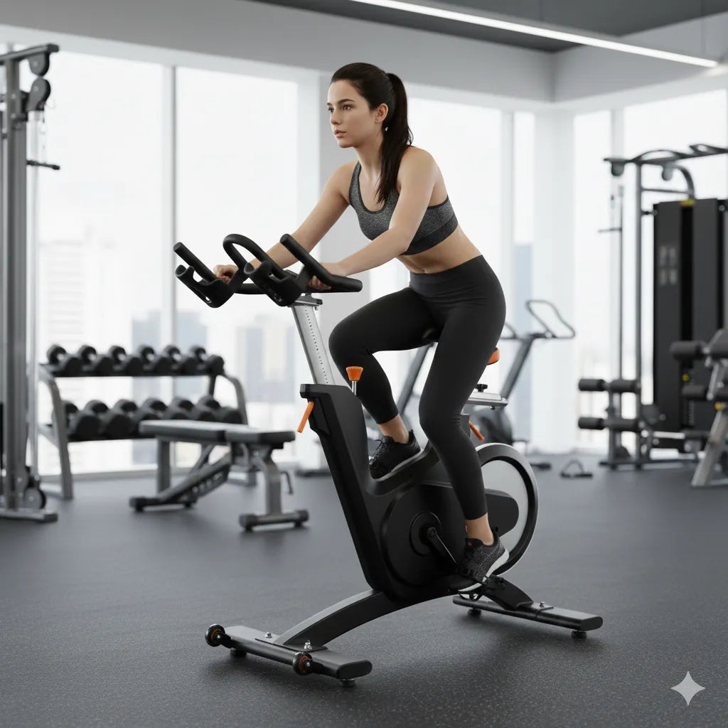 Commercial Magnetic Exercise Bike 150KG Max User weight 13kg Flywheel - Smooth & Silent