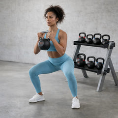 Dual Dumbbell and Kettlebell Rack
