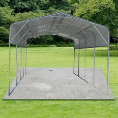Metal Shed Parking Robust Shelter for Cars, Vans, Boats + FREE Solar Light