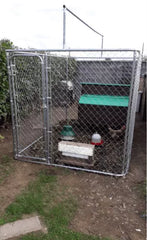 6m x 3m x 2m-20ft x 10ft x 6.6ft- Dog Run – Heavy Duty 33mm bars With Roof Cover