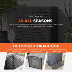 Bin Inside or Outdoors 230L  ( 78 x 41 x 86cm )