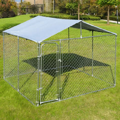 3m x 2m X 2m - 10ft x 6.6ft x 6.6ft - Dog Run – Heavy Duty 33m Bars With Free Roof Cover