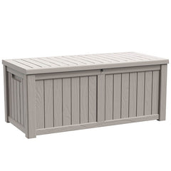 Plastic Outdoor Storage Box 450L – Weatherproof, Lockable & Heavy-Duty (143 x 68 x 61cm)