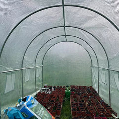 Spare 4x2x2m Polytunnel Pro Galvanised With Door Cover - White